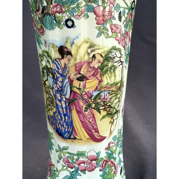Stunning 10” Antique French Artist Signed Asian Style Vase Amazing Color! -S1 - Picture 6 of 11